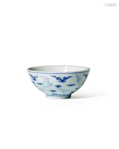 A SMALL BLUE AND WHITE CUP Yongzheng six-character mark and ...