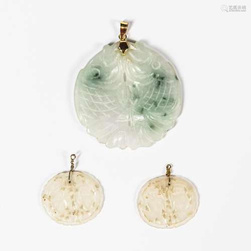 Three Jade/Jadeite Accessory Items