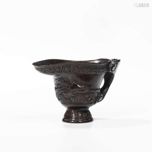 Carved Bamboo Libation Cup