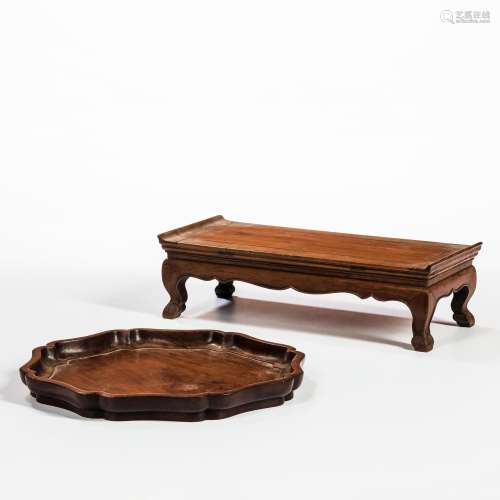 Two Carved Hardwood Items