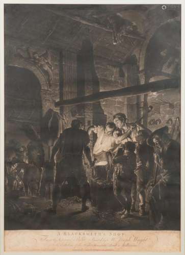 RICHARD EARLOM  A BLACKSMITH S SHOP  (NACH JOSEPH WRIGHT OF ...