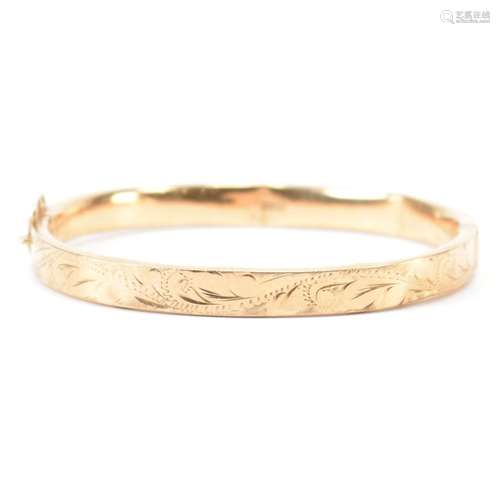 HALLMARKED 9CT GOLD BANGLE BRACELET