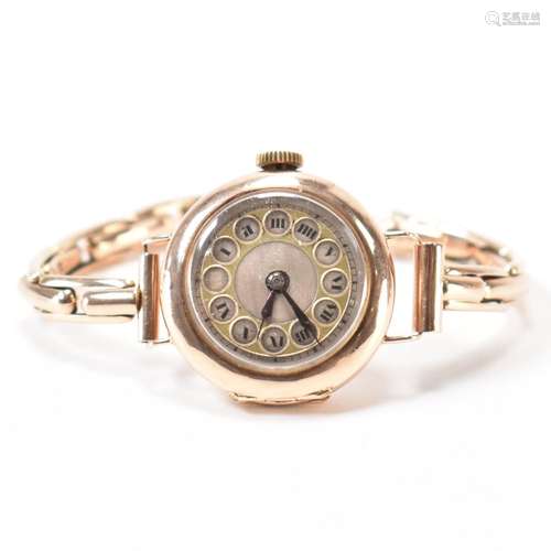 VINTAGE 9CT GOLD CASE WRISTWATCH