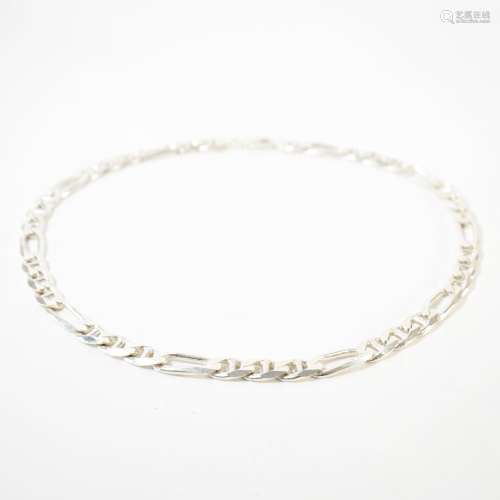 925 SILVER MARINER FIGARO CHAIN NECKLACE