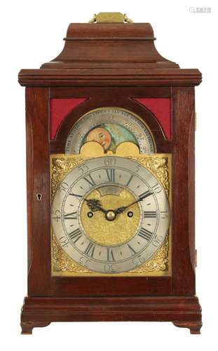 A LATE 19TH CENTURY MOONPHASE BRACKET CLOCK SIGNED EARDLEY N...