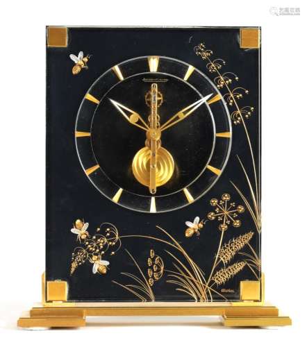 JAEGER-LECOULTRE. A MID 20TH CENTURY MARINA BEE MODEL MANTEL...