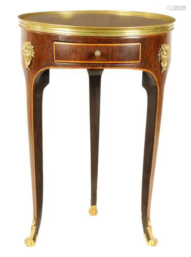 A LATE 18TH / EARLY 19TH CENTURY HAREWOOD VENEERED AND KINGW...