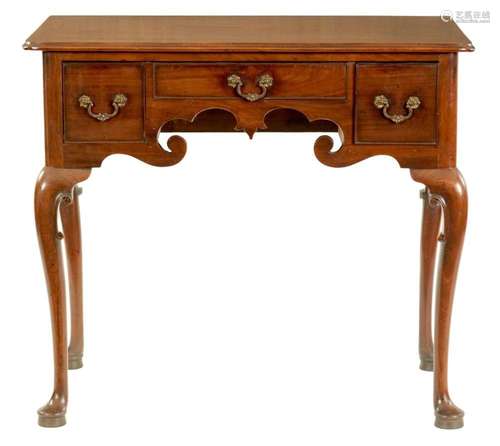 A FINE GEORGE II RED WALNUT LOWBOY