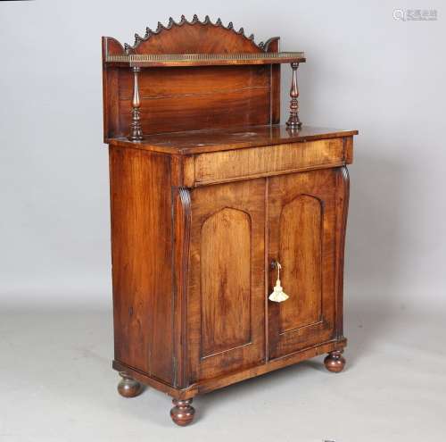 An early Victorian rosewood chiffonier
