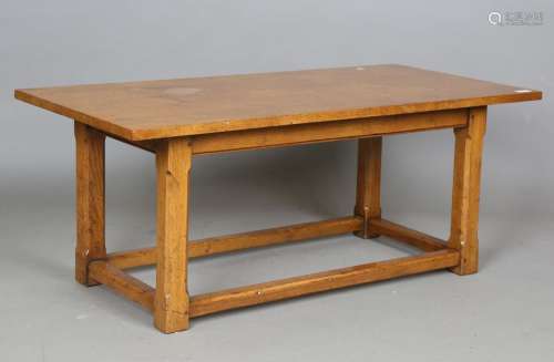 A modern solid oak rectangular coffee table by Batheaston Be...