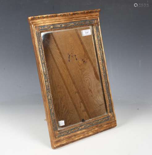 A small 20th century Continental giltwood mirror