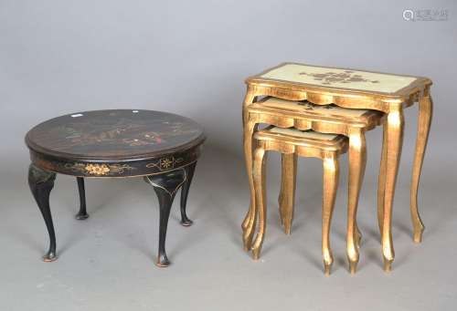 An early 20th century chinoiserie occasional table