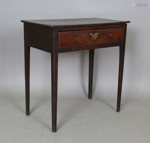 A George III provincial oak side table