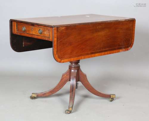 A Regency mahogany sofa table