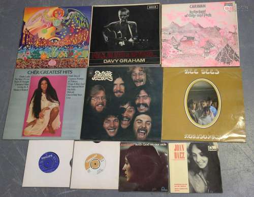 A collection of approximately forty-two LP records, includin...
