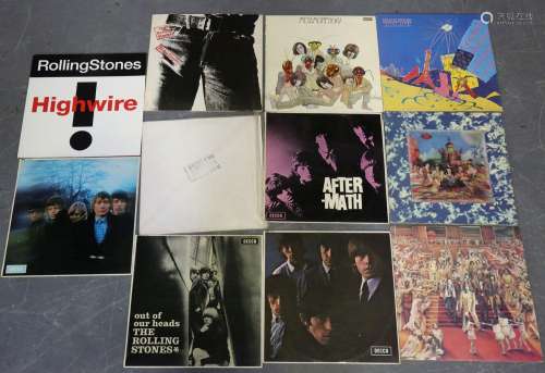 A collection of twenty-seven LP records by The Rolling Stone...