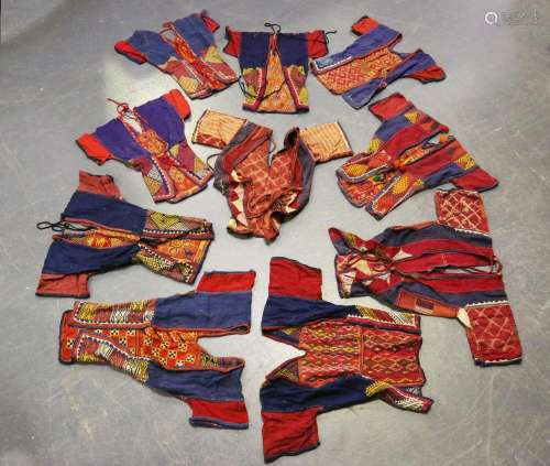 A group of ten Northern Indian Banjara embroidered cross sti...