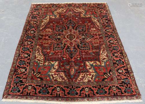 A Heriz rug, North-west Persia, mid-20th century, the terrac...