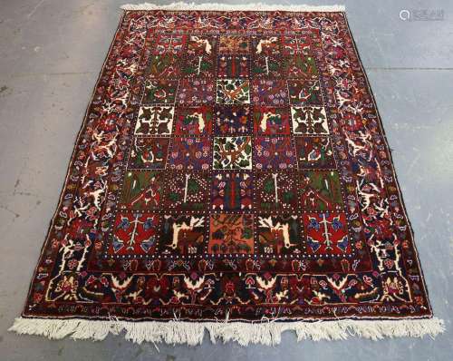 A Bakhtiari garden design rug, North-west Persia, late 20th ...