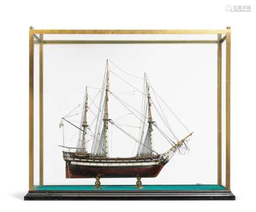 A CASED MODEL OF THE RUSSIAN 66 GUN SHIP POBEDONOSEC [1780],...