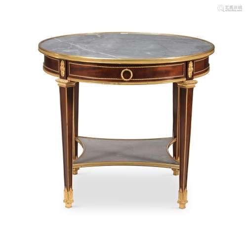 A FRENCH MAHOGANY AND ORMOLU MOUNTED CENTRE TABLE, IN LOUIS ...