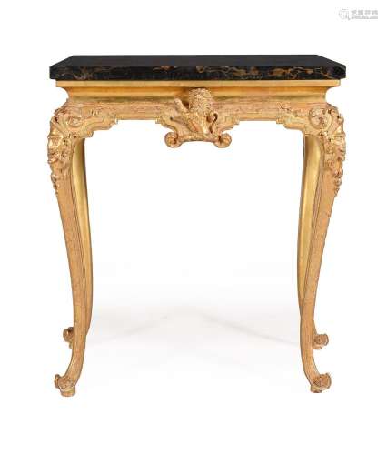 A CARVED GILTWOOD AND GESSO SIDE TABLE, CIRCA 1725 AND LATER
