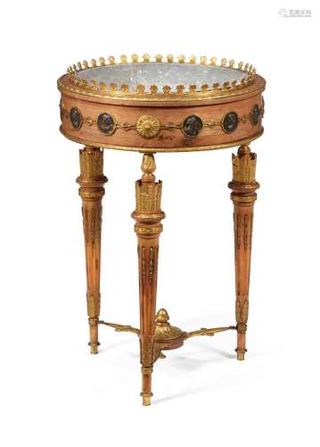 A FRENCH AMARANTH, BEECH, AND GILT METAL MOUNTED JARDINIERE ...