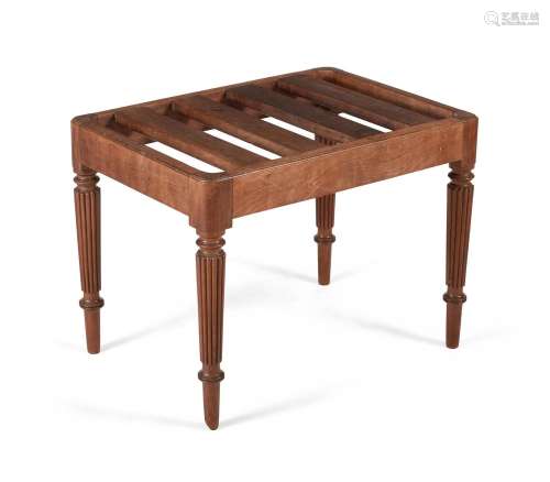 A GEORGE IV MAHOGANY LUGGAGE STAND, ATTRIBUTED TO GILLOWS, C...