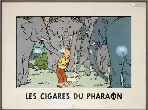 HERGE d'après<br />
Tintin, Les Cigares du Pharaon.<br />
Sé...