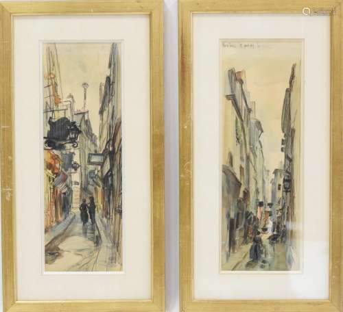 Eugène-Louis VÉDER (1876-1936)<br />
Rue de Venise, Paris / ...