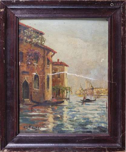 JACQUES HENRI DELPY (1877-1957)<br />
Vue de Venise, <br />
...