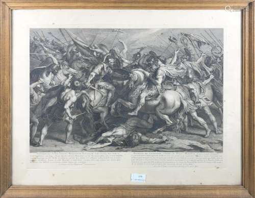 D'après Rubens - XIXe siècle<br />
Bataille de Constantin<br...