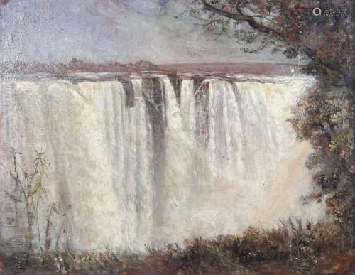 Attribué à Gabriel Trévoux (1859-1942)<br />
Chutes du Zambè...