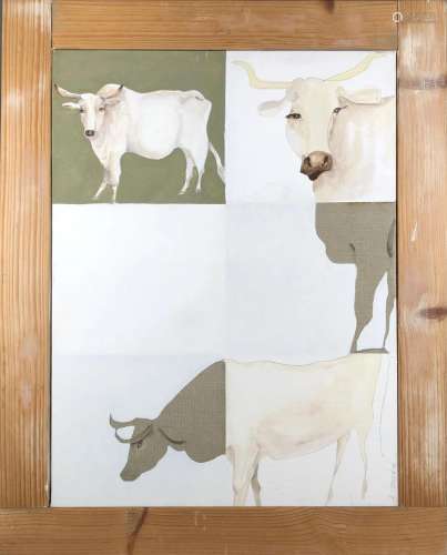 Annick CLAUDE (né en 1961 à Épinal -)<br />
Les vaches <br /...