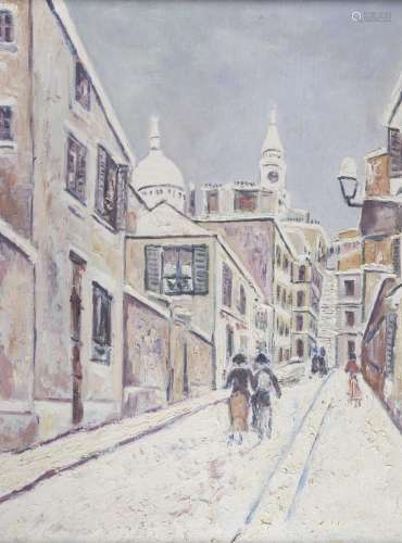 EGRET? - XXe siècle<br />
Promeneurs dans une ville, l'hiver...