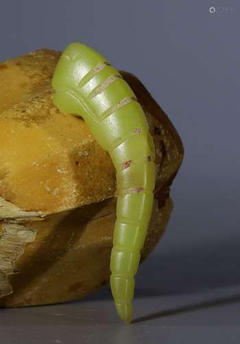 Shang jade silk-worm