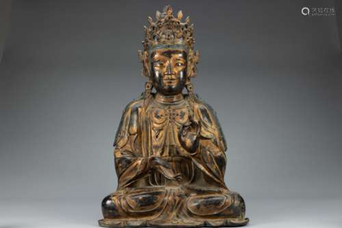 Ming bronze buddha