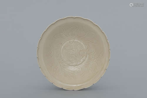 Northern Song Ding floral plate