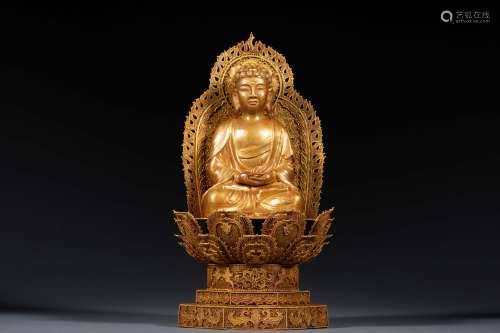 Liao gilt buddha statue