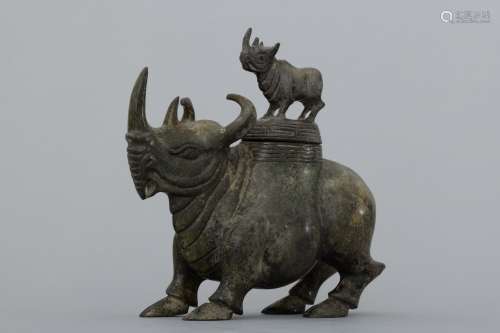 Spring and autumn bronze Rhino