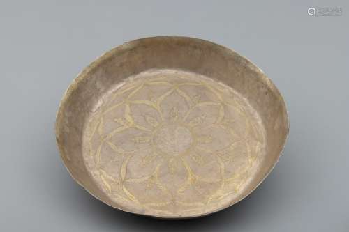 Liao gilt silver plate