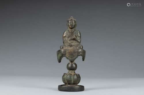 Liao bronze seated buddha