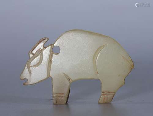 Shang jade bull