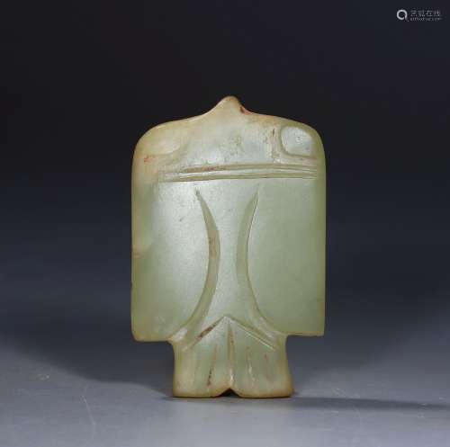 Shang jade carved bird