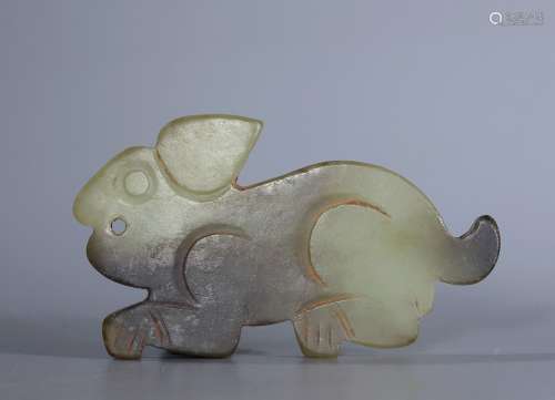 Shang jade carved rabbit