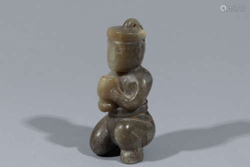 Wetern Zhou jade carved figure