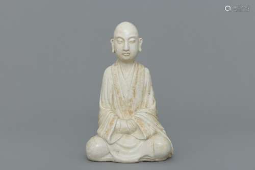 Qing Dehua Kiln ceramic buddha statue