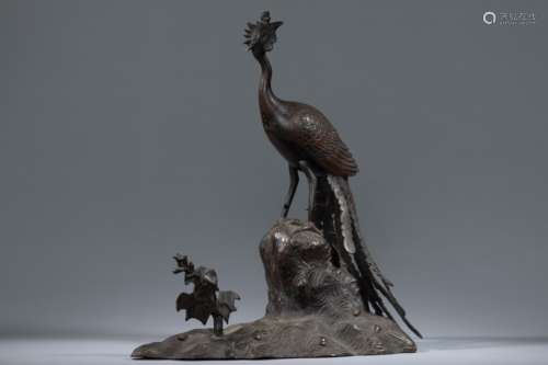 Qing bronze phoenix