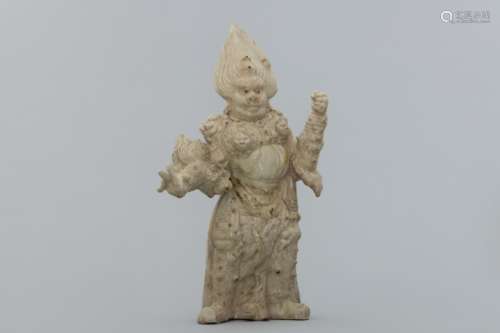 Sui celadon ceramic warrior