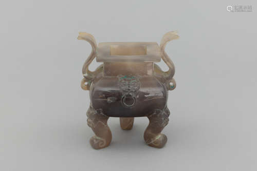 Qing crystal censer